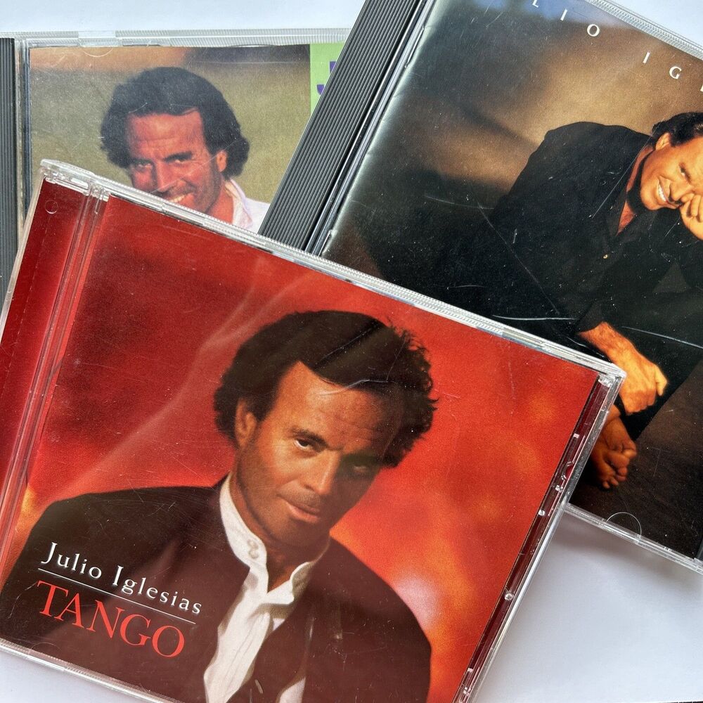 Lot/Set of 3 Julio Iglesias CD Compact Disc Crazy Tango Calor